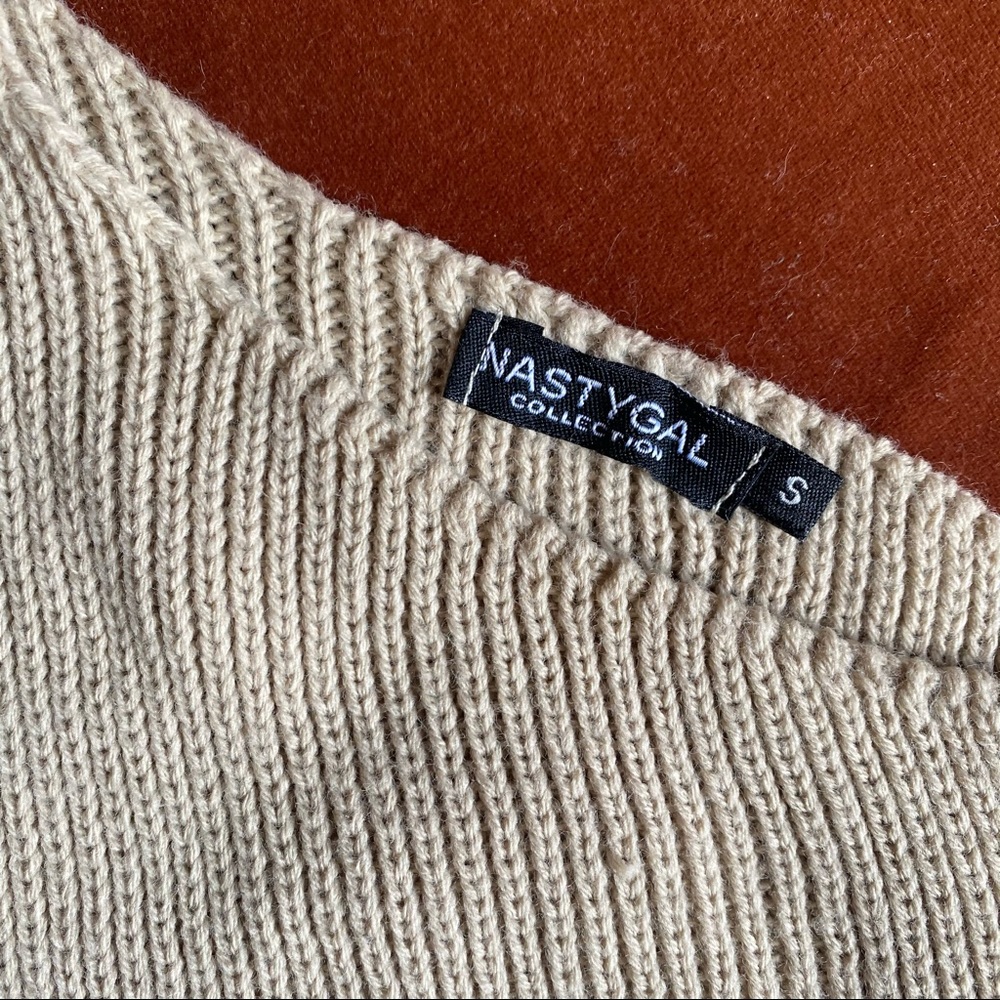 Nasty gal one shoulder knit crop top tank - Picture 7 of 8